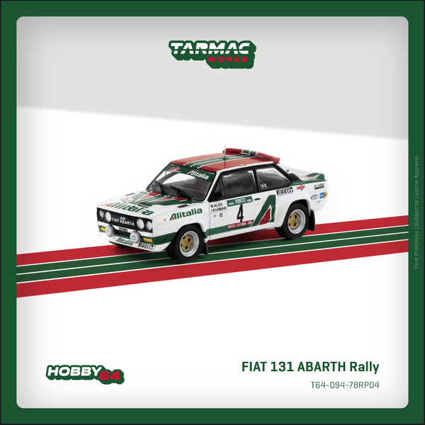 Fiat 131 Abarth Rally Rallye de Portugal Vinho do Porto 1978 Winner Markku Alén / Ilkka Kivimäki Tarmac Works Hobby64