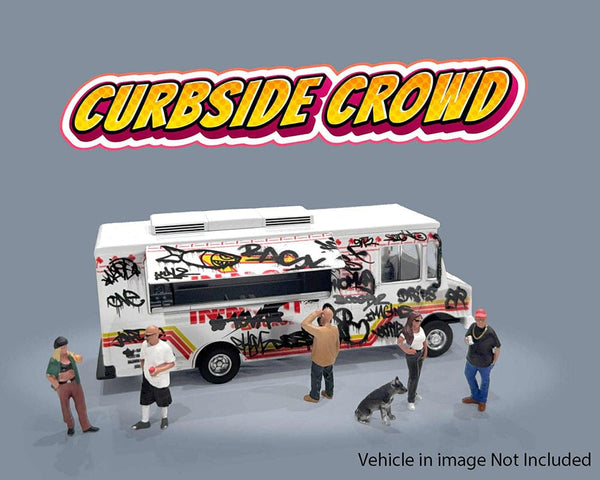 American Diorama 1:64 Figures Curbside Crowd Figures