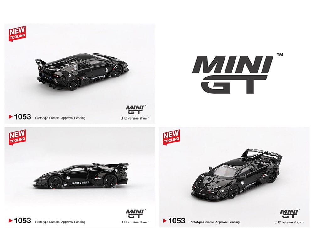(Pre-order) Lamborghini LB-Silhouette WORKS MURCIELAGO GT- Evo Black Mini GT 1/64 scale