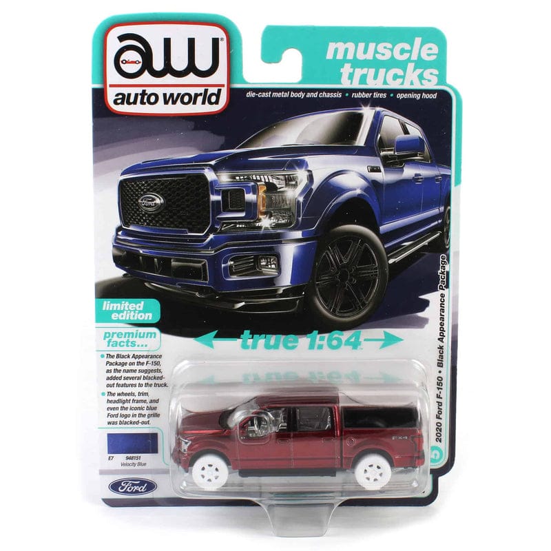 Chase 2020 Ford F-150 Version B – Velocity Blue Auto World 1/64 scale Pick up