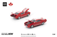  Ford Shelby Mustang GT500 Red Canada edition 1/64 scale Pop Race