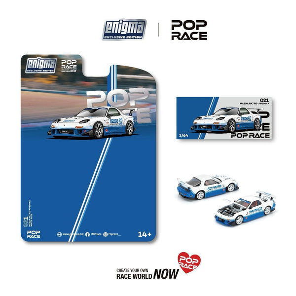 Mazda RX-7 FD3S Blue White Pop Race Enigma Special edition