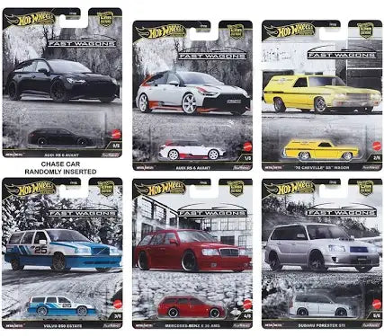 Hot Wheels Car Culture 2025 J Case Fast Wagons 5x Car Set 1/64 scale