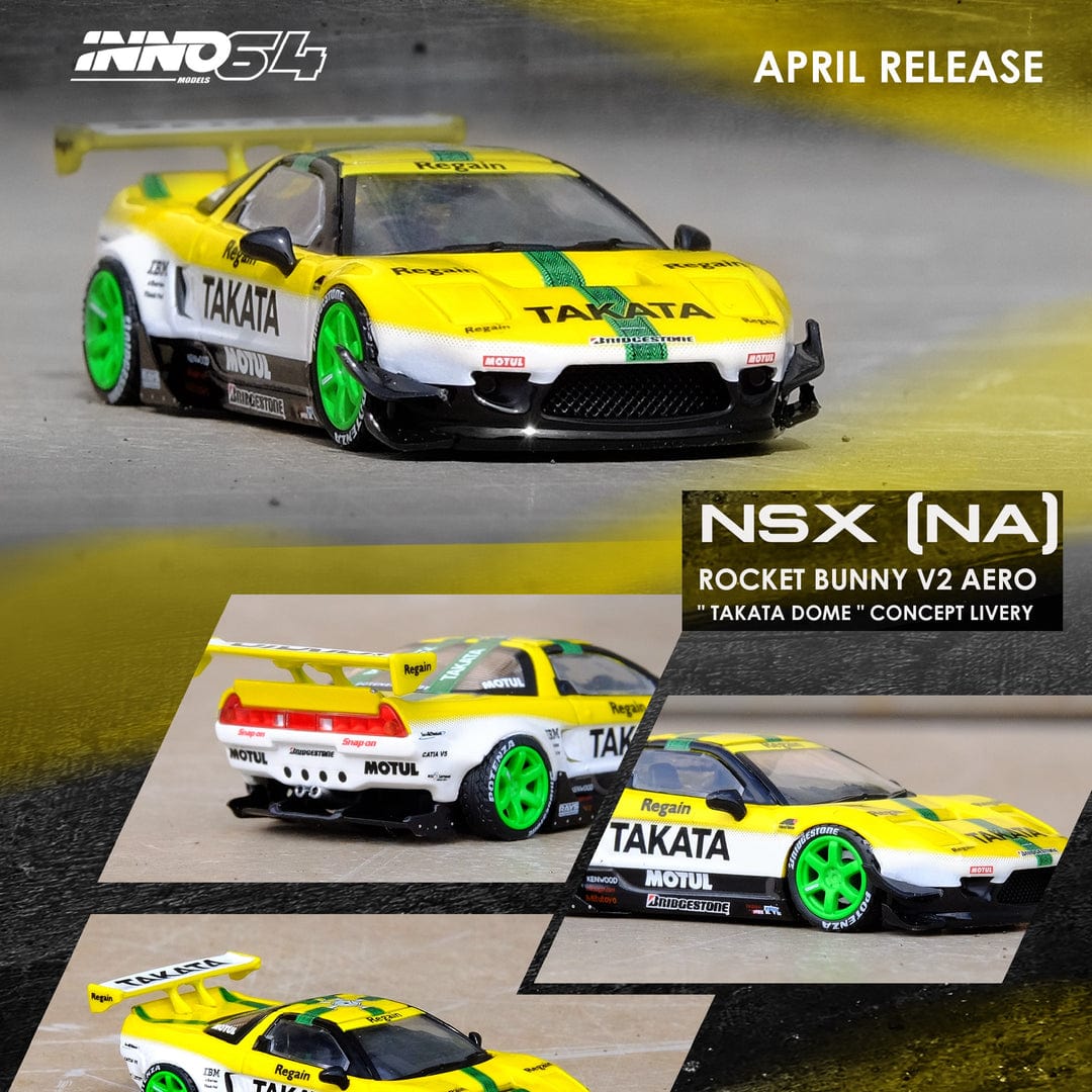 INNO64 1/64 NSX (NA1) ROCKET BUNNY V2 AERO "TAKATA DOME" Concept Livery