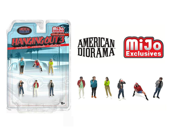 American Diorama 1:64 Figures Hanging Out 3 Figures Set
