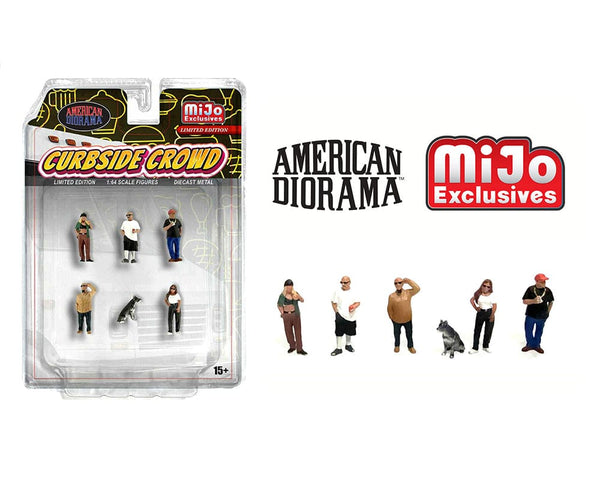 American Diorama 1:64 Figures Curbside Crowd Figures
