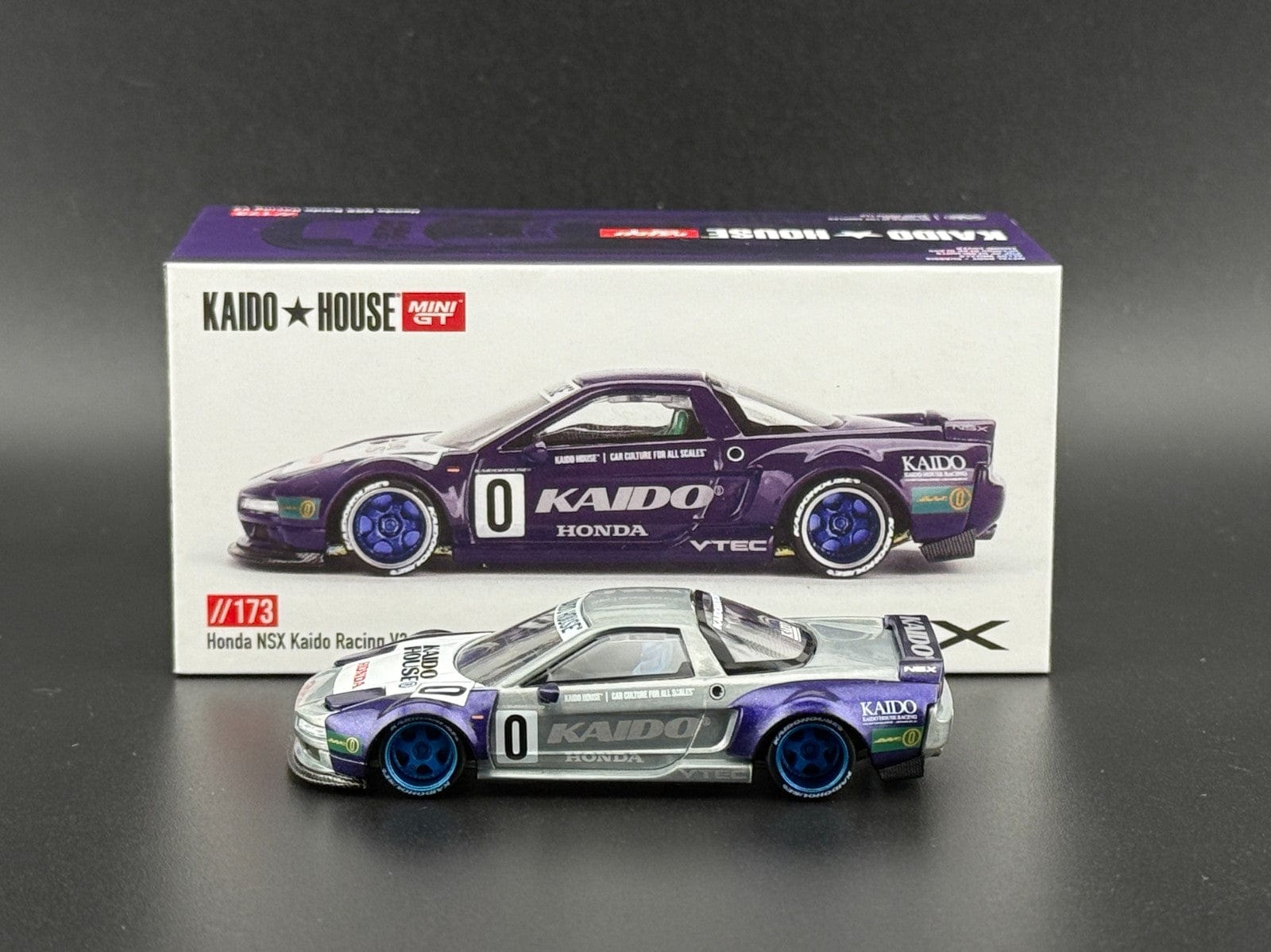 Chase Honda NSX Kaido Racing V2 Purple Kaido House Mini GT 1
