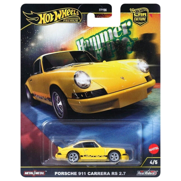 Porsche 911 Carrera RS 2.7 Yellow Hot Wheels Hammer Drop