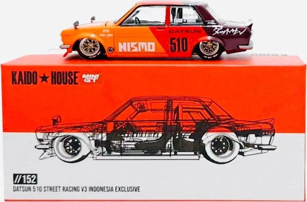 街道ハウス Datsun 510 Street Racing インドネシア限定 Datsun 510 Street Racing V3 Kaido House Indonesia Exclusive