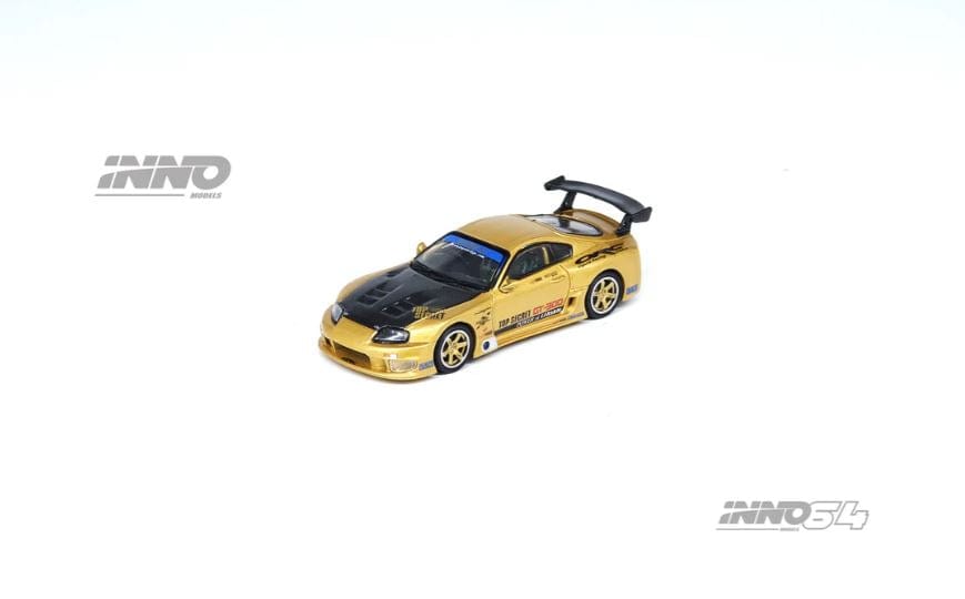 Toyota Supra AE80 Top Secret GT300 Gold Black Inno64 1/64 scale