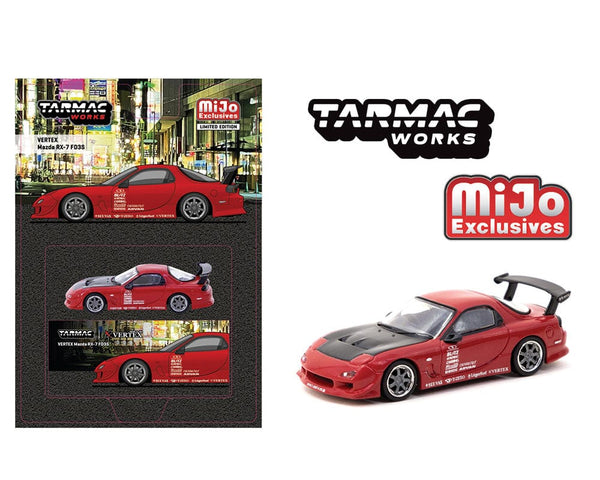 Mazda RX-7 FD3S Red Globa64 Tarmac Works 1/64 scale T64G-022-RE diecast