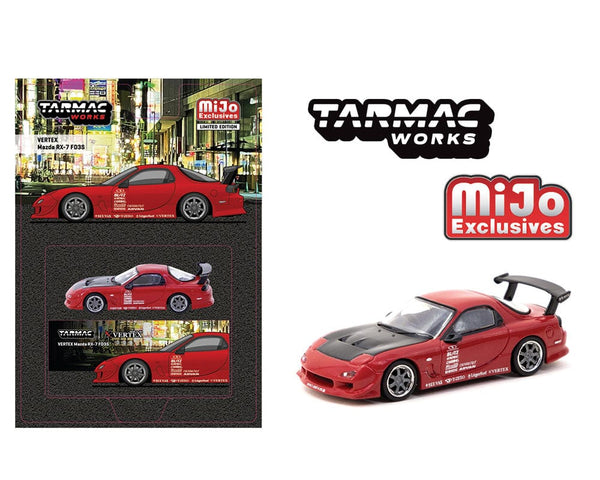 Mazda RX-7 FD3S Red Global64 Tarmac Works 1/64 scale (pre-order)