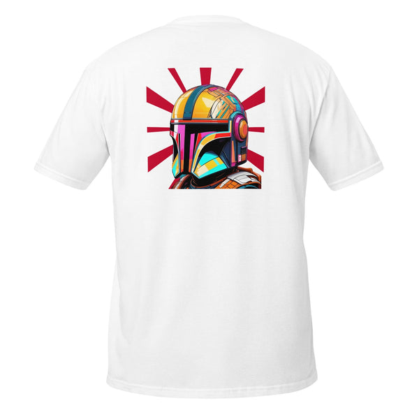 Mando Samurai T-Shirt White Star Wars Mandalorian