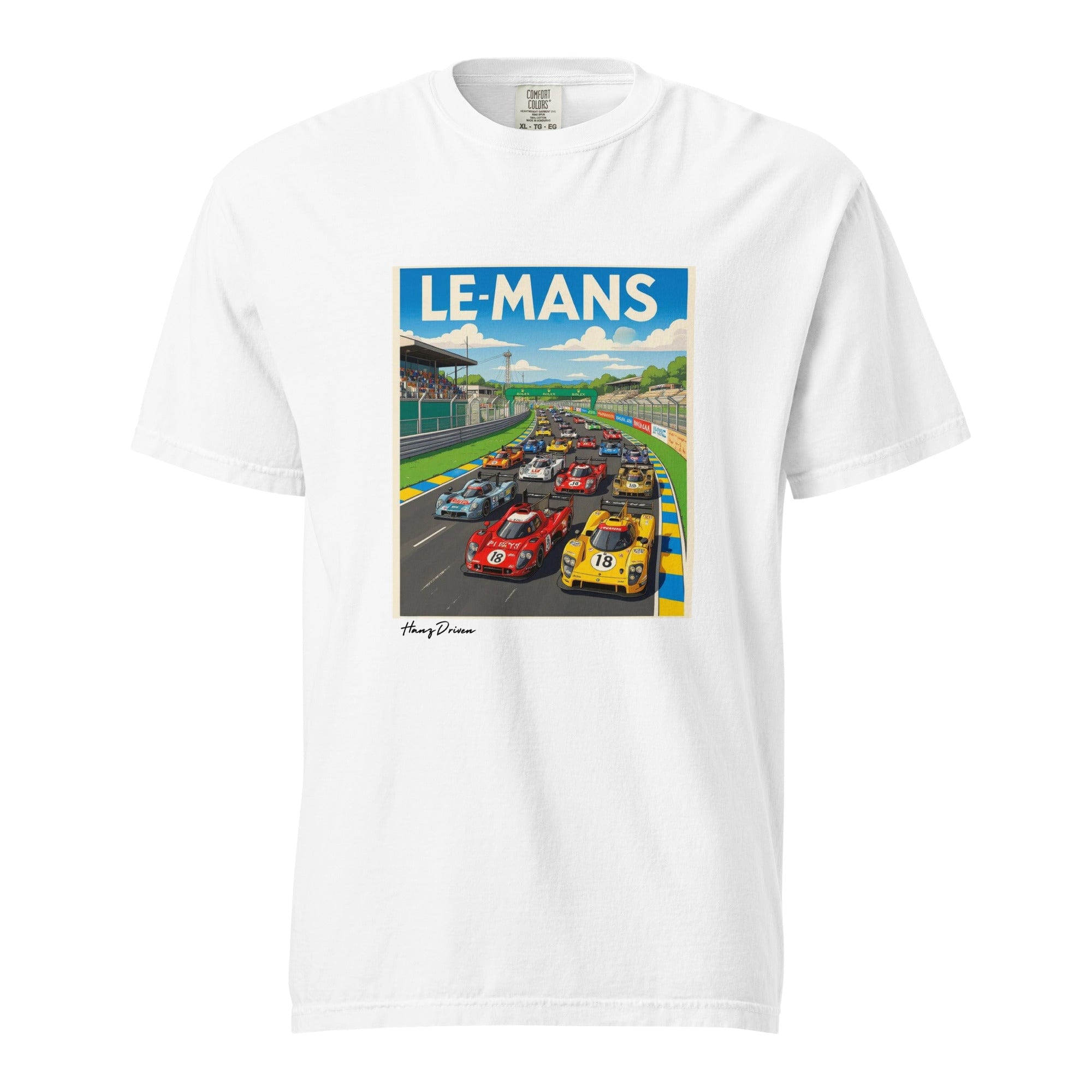 Le Mans Poster Heavyweight T-shirt – Hanz Driven