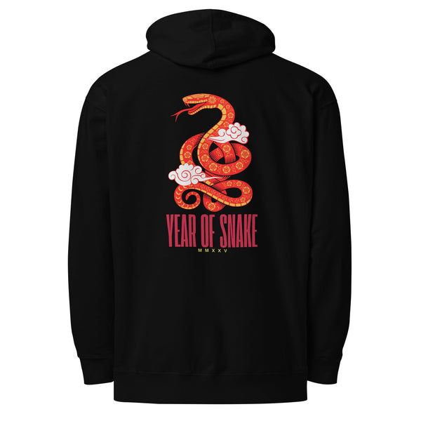 Year of Snake Hoodie Black Chinese New Year clothing