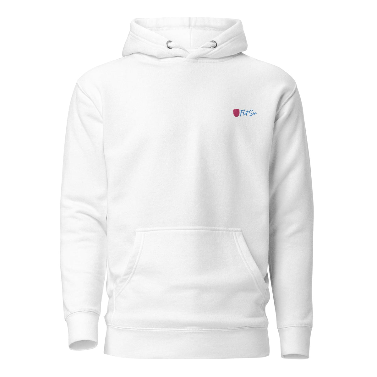 Flat Six Porsche  Hoodie Pink on White Unisex