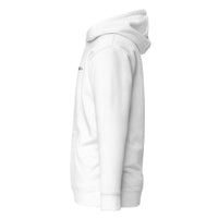 Minimalistic Flat Six Hoodie Black on White