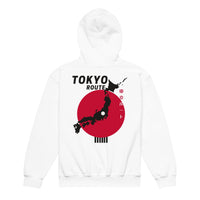 Tokyo Route Hoodie Youth White car clothing for teens